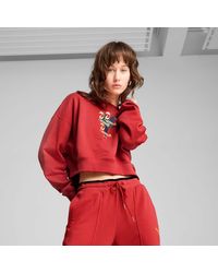 PUMA - Road To Unity Oversized Top Met Ronde Hals Met Print Voor - Lyst