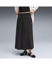 PUMA - T7 Woven Midi Skirt - Lyst