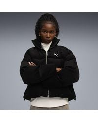 PUMA - Wardrobe Essentials Cord-Pufferjacke Damen, Kleidung - Lyst