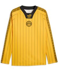 PUMA - Borussia Dortmund King Relaxed Long Sleeve Jersey - Lyst