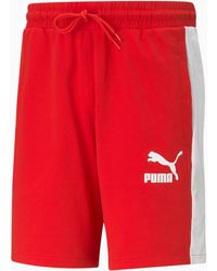PUMA Iconic T7 Shorts aus Jersey für - Rot