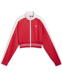 PUMA - T7 Cropped Track Jacket - Lyst