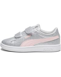 PUMA - Zapatillas Smash 3.0 Glitz Glam Para Niños, Calzado, Glacial Gris/Frosty Rosa - Lyst