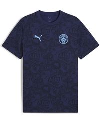 PUMA - Manchester City Ftblculture T-Shirt Met All-Over-Print Voor Maat - Lyst