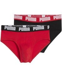 PUMA - Slip Voor Zwart/Rood, Maat - Lyst