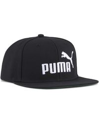 PUMA - Essentials No. 1 Logo Cap Mit Flachem Schirm, Accessoires - Lyst