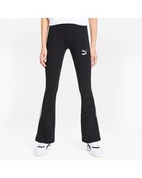 PUMA Classics Logo Flared dameslegging - Zwart
