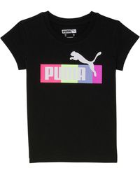 PUMA Raise The Bar Toddlers' Logo T-shirt - Black