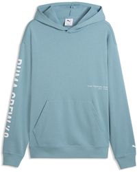 PUMA - Felpa Con Cappuccio Graphics Training Da Uomo, Accessori, Blu - Lyst