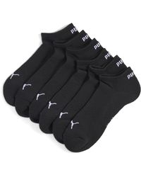 PUMA - Uniseks Sneakersokken Met Demping (Set Van 3) Maat - Lyst