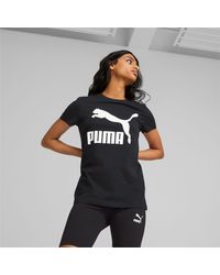 PUMA Classics Logo T-Shirt - Schwarz