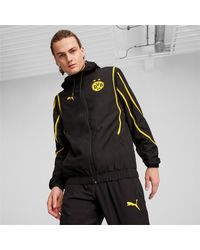 PUMA - Borussia Dortmund Pre-match Woven Jacket - Lyst