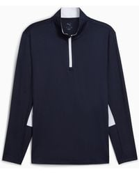 PUMA - Pure 2.0 Golf Quarter-Zip Jacket, Dark - Lyst