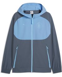 PUMA - Manchester City Tech Woven Full-Zip Jacket - Lyst