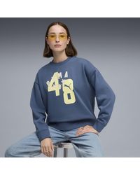 PUMA - Ess Double Up Crew - Lyst