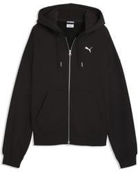 PUMA - Essentials Oversized Full-Zip Fleece Hoodie - Lyst