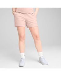 PUMA - Ess Small No. 1 Logo Short Met Hoge Taille Voor - Lyst