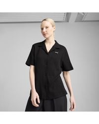PUMA - Wardrobe Ess Pointelle-Shirt Damen - Lyst