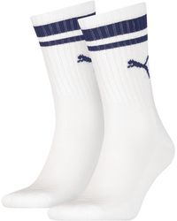 PUMA - Crew Heritage Stripe Socks 2 Pack - Lyst