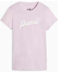 PUMA - ESS+ Script T-Shirt - Lyst