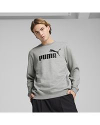 PUMA - Sudadera Essentials Con Logo N.º 1 Para Hombre, Medium Gris Heather - Lyst