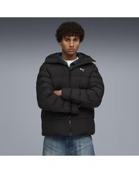 PUMA - Giacca Mono Con Cappuccio Da Uomo, Abbigliamento, Nero - Lyst
