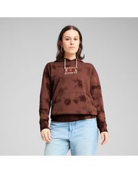 PUMA - Wardrobe Ess Floral Pack Relaxed Verwassen Hoodie Met Print Voor - Lyst