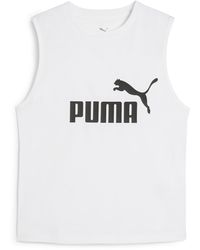 PUMA - Ess No. 1 Logo Slim Tank Top - Lyst