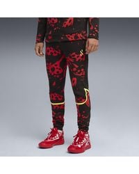 PUMA - Pantaloni Scoot Lab Evostripe Da Uomo, Abbigliamento, Rosso/Nero/Aop - Lyst