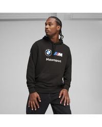 PUMA - Felpa Con Cappuccio Bmw M Motorsport Ess Da Uomo, Abbigliamento, Nero - Lyst