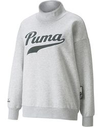 PUMA Team Turtleneck Sweatshirt - Gray