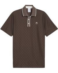 PUMA - X Arnold Palmer Tipped Golf Jacquard-Polo Herren, Kleidung, Flat Bronze - Lyst