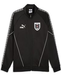 PUMA - Austria King Anthem Trainingsjack Voor Zwart/Wit, Maat - Lyst