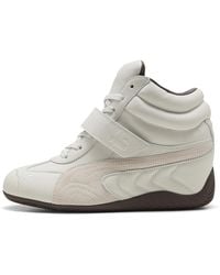 PUMA - Speedcat Wedge Leather Sneakers - Lyst