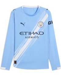 PUMA - Manchester City 25/26 Authentic Langarm-Heimtrikot Herren - Lyst