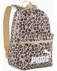PUMA - Phase All-Over Print Rugzak Voor Roze/Bruin - Lyst