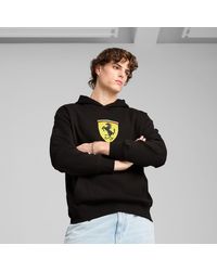 PUMA - Scuderia Ferrari Race Big Shield Hoodie - Lyst