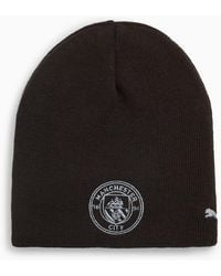 PUMA - Manchester City Reversible Beanie Hat - Lyst
