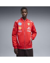 PUMA - Scuderia Ferrari Hp Replica Drivers Authentic Bomber Jacket - Lyst