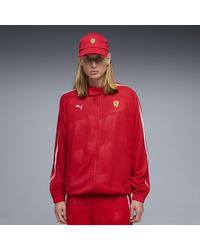 PUMA - Scuderia Ferrari T7 Oversized Track Jacket - Lyst