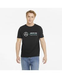PUMA Mercedes F1 Polo T-shirt in Black 