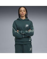 PUMA - Sudadera Con Capucha Hoops X Harry Potter Para Mujer, Ropa, Verde Terrain/Heather - Lyst