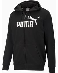 PUMA Essentials Big Logo -Hoodie mit Reißverschluss - Schwarz