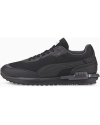 PUMA City Rider Moulded Sneakers Schuhe - Schwarz