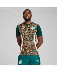 PUMA - Ivory Coast 2025 Pre-Match Jersey Dark Myrtle/Rickie - Lyst
