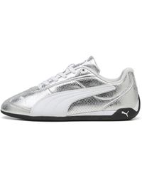 PUMA - Replicatch Metallic Whisper Sneakers Voor Wit/Zilver, Maat 35,5 - Lyst