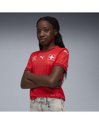 PUMA - Schweiz Frauen-Team 2025 Heimtrikot Teenager, Kleidung - Lyst