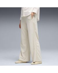 PUMA - Her High-Waist Wide-Leg Hose Damen, Kleidung - Lyst