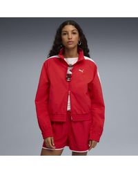 PUMA - T7 Relaxed Gewebte Trainingsjacke Damen, Kleidung - Lyst
