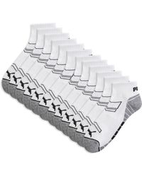 PUMA - Half-Terry Quarter-Length Crew Socks (6 Pairs) - Lyst